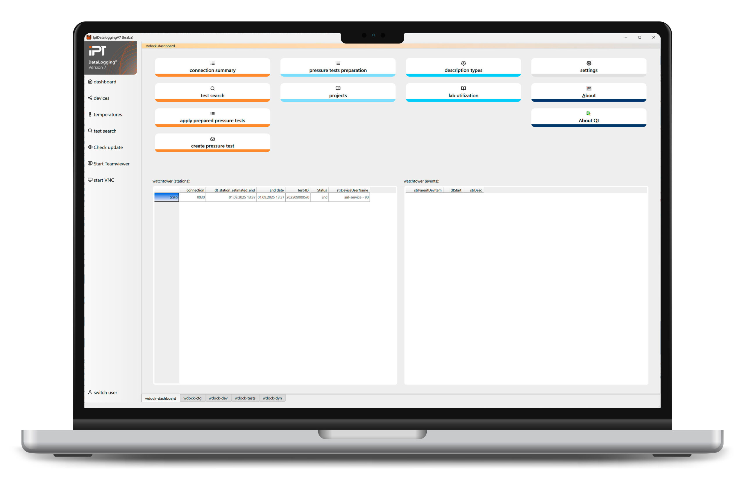 IPT DataLogging® V7 monitors and records your tests continuously.